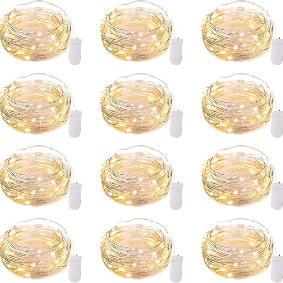 12 Pack LED Fairy Lights Battery Operated‎ String Christmas Party Holiday Lights - Picture 1 of 8